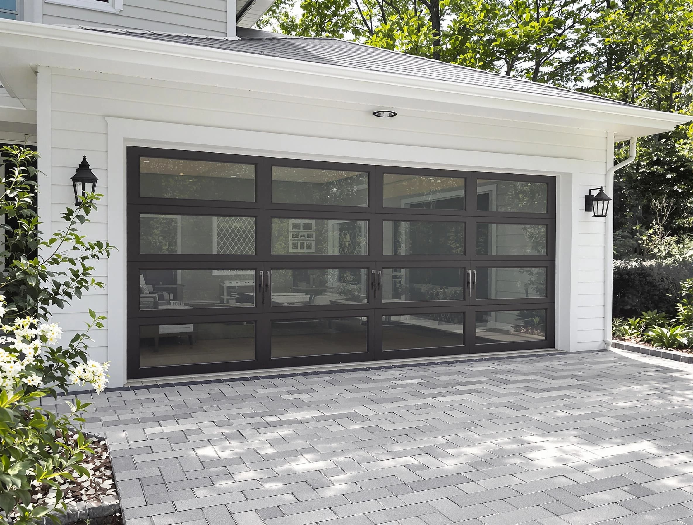 Holt Garage Door Repair design specialist presenting custom garage door options to Holt homeowner