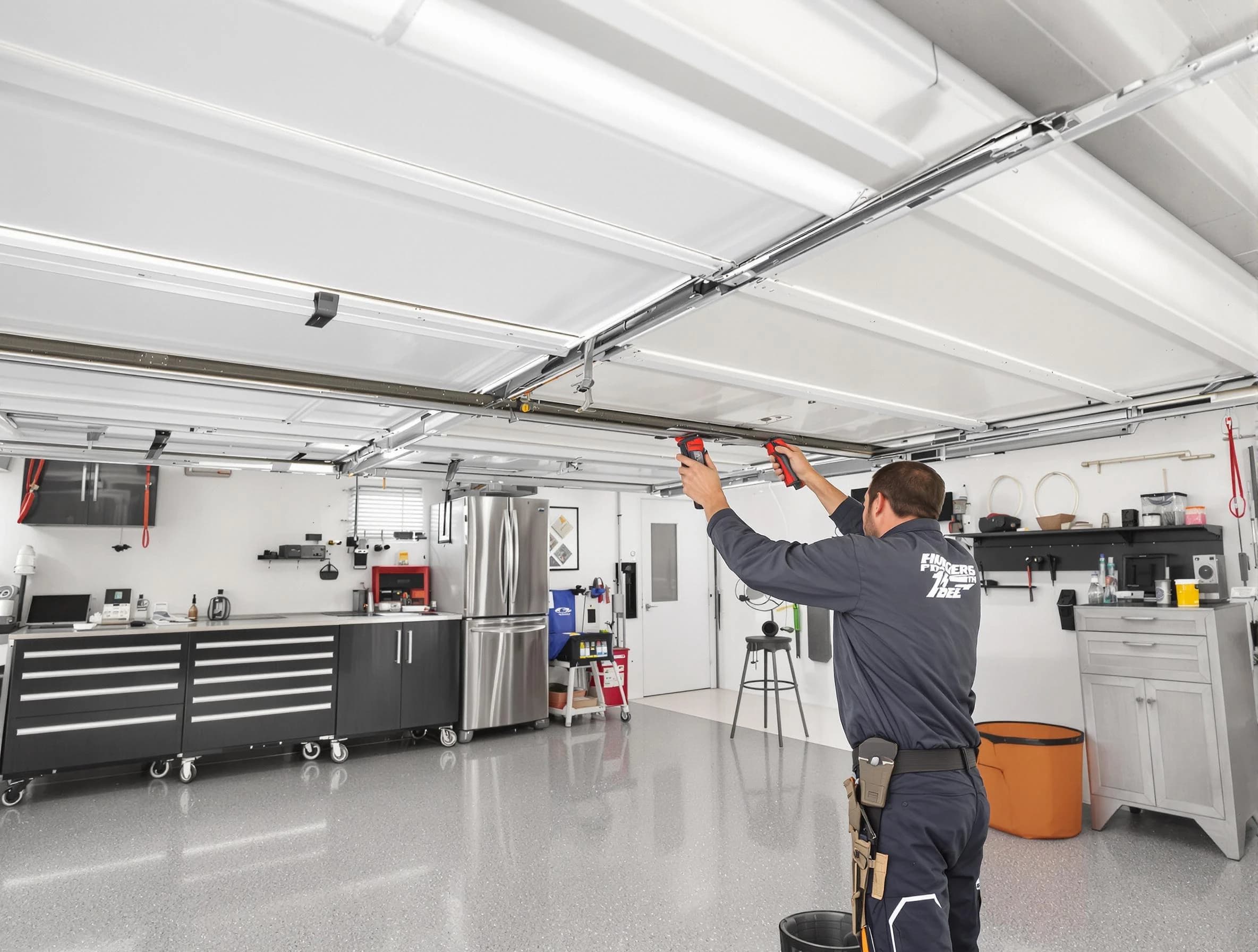 Overhead garage door repair service by Holt Garage Door Repair in Holt
