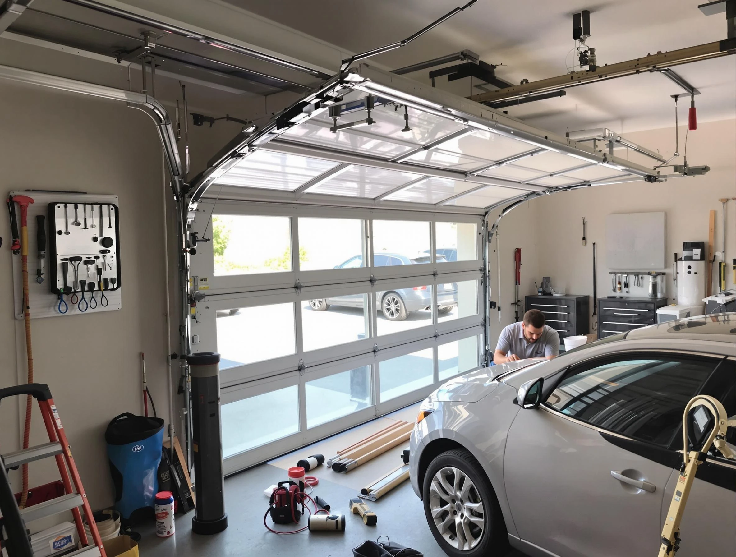 Garage door noise reduction service by Holt Garage Door Repair in Holt