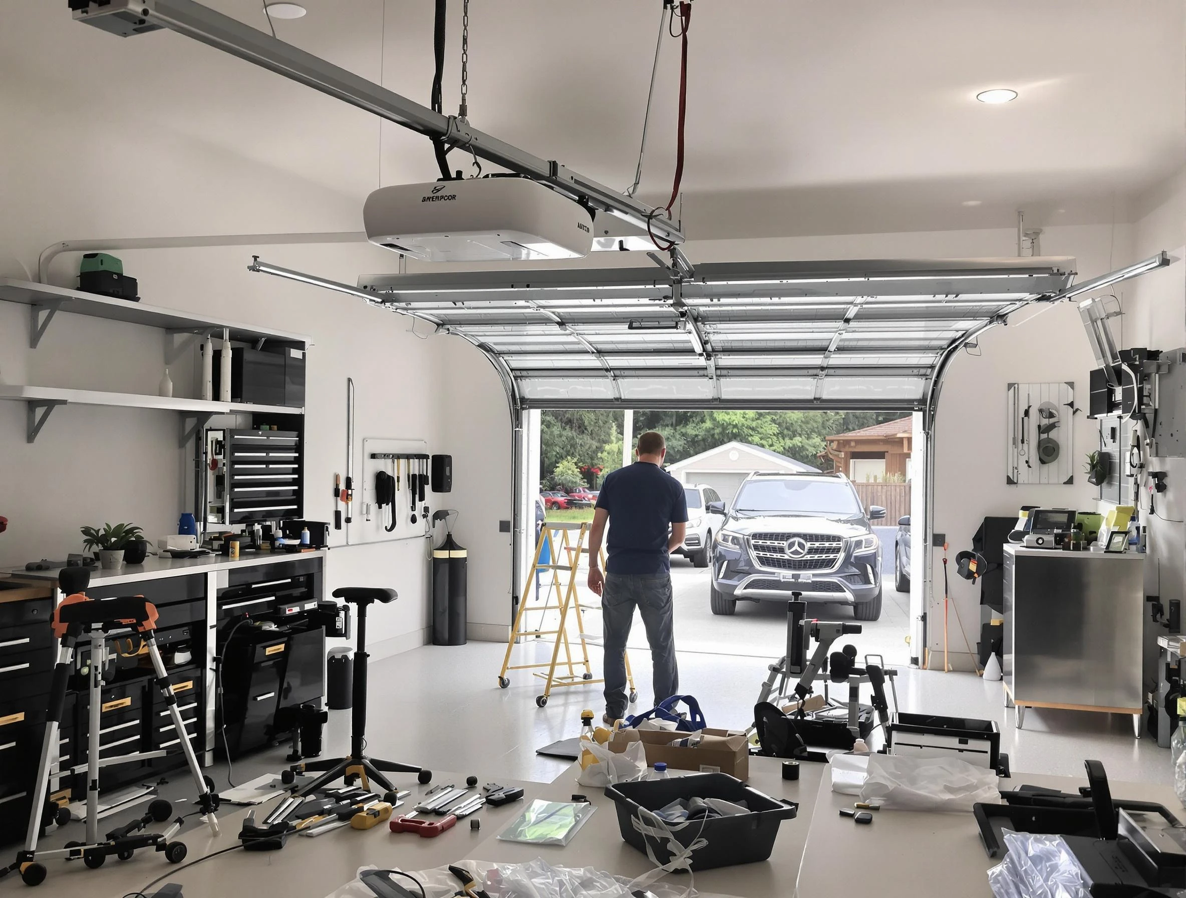 Garage door opener installation by Holt Garage Door Repair in Holt